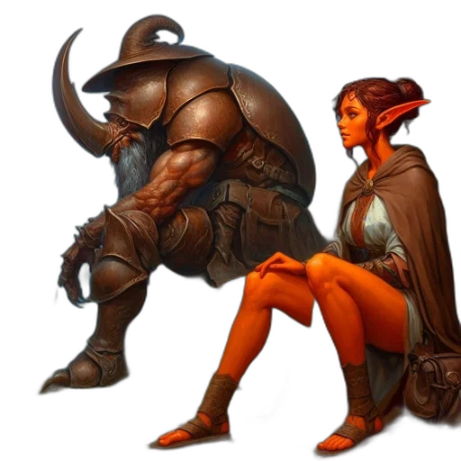 concept art, fantasy art, comic book art, pixel art transparent PNG cut-out