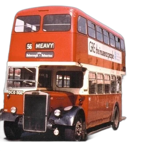 red, double, decker, bus transparent PNG cut-out