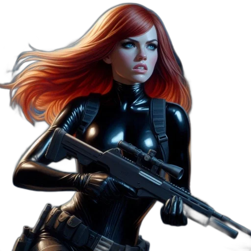 comic book art, concept art, fantasy art, 3d render transparent PNG cut-out