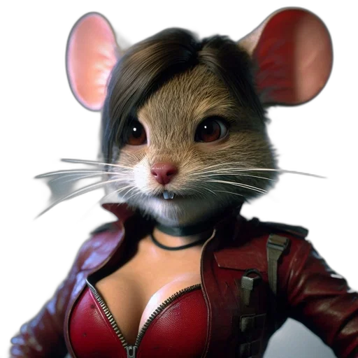 animal, jacket, 3d render, concept art transparent PNG cut-out