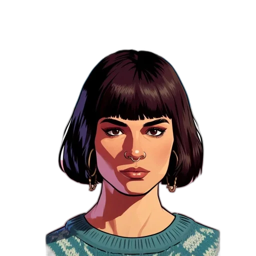 face, dress, jewelry, jacket transparent PNG cut-out