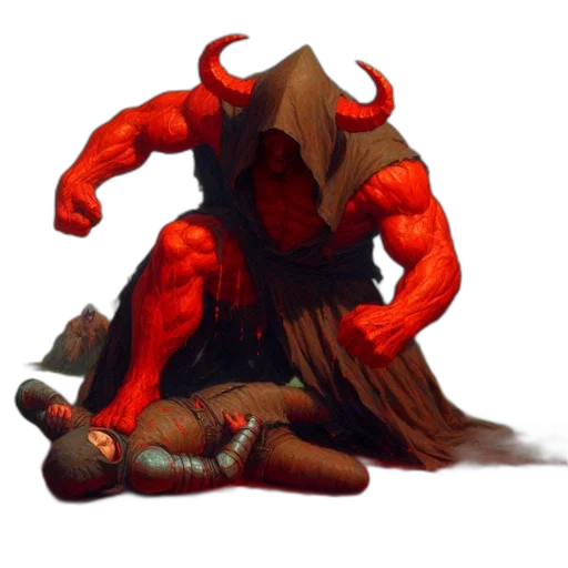 creature, weapon, mask, concept art transparent PNG cut-out