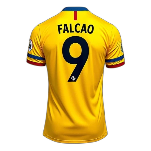 colombia, falcao, yellow, goalkeeper transparent PNG cut-out