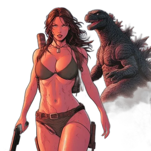 comic book art, concept art, fantasy art, woman transparent PNG cut-out