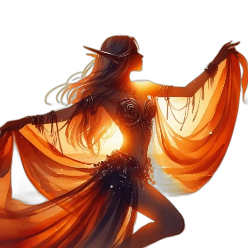 dress, hat, fantasy art, concept art transparent PNG cut-out