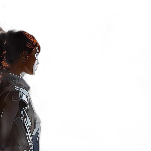robot, face, concept art, comic book art transparent PNG cut-out