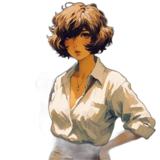 staff, dress, jacket, face transparent PNG cut-out