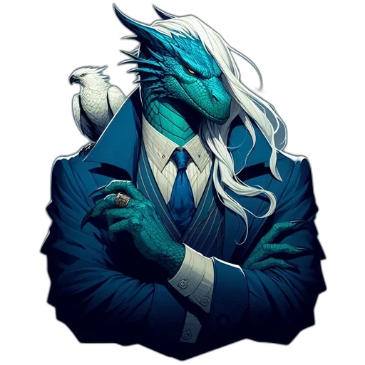dragon, mask, creature, staff transparent PNG cut-out
