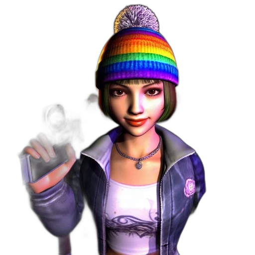 hat, jacket, staff, jewelry transparent PNG cut-out