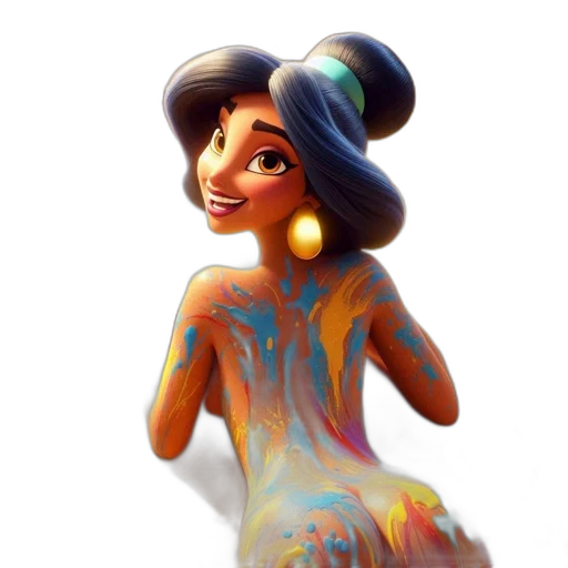 dress, concept art, 3d render, cartoon transparent PNG cut-out