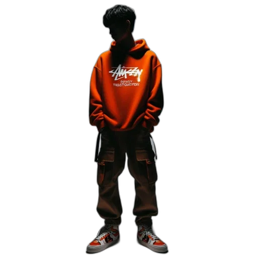 jacket, staff, 3d render, photorealistic transparent PNG cut-out