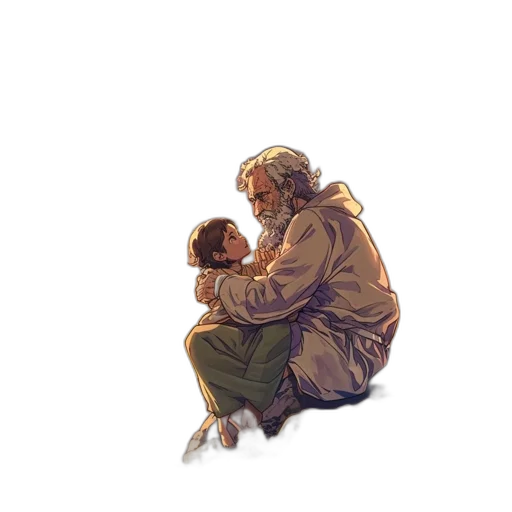 pixel art, concept art, watercolor, comic book art transparent PNG cut-out