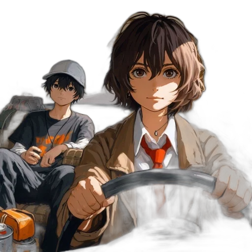 car, concept art, anime, pixel art transparent PNG cut-out