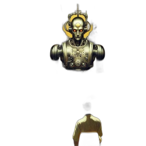 robot, mask, crown, jewelry transparent PNG cut-out