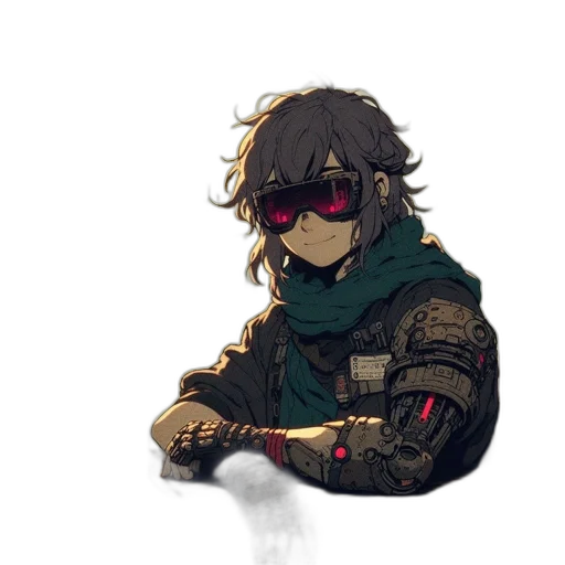 mask, weapon, jacket, staff transparent PNG cut-out