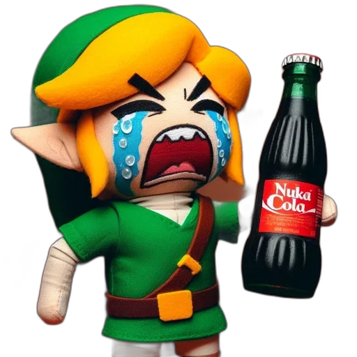 bottle, food, 3d render, concept art transparent PNG cut-out