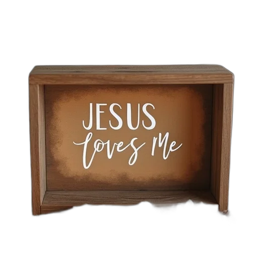 jesus, loves, keepsake, box transparent PNG cut-out