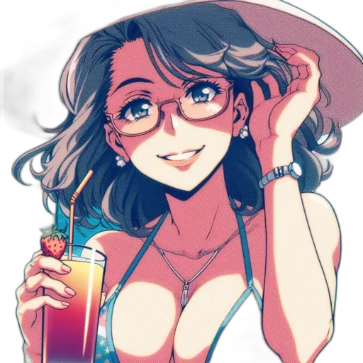 dress, face, anime, cartoon transparent PNG cut-out