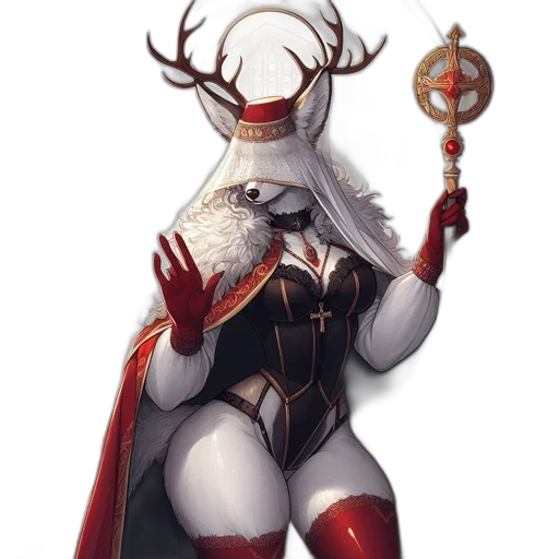 crown, staff, sword, fantasy art transparent PNG cut-out