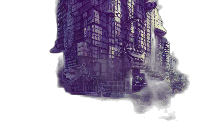 building, concept art, watercolor, fantasy art transparent PNG cut-out