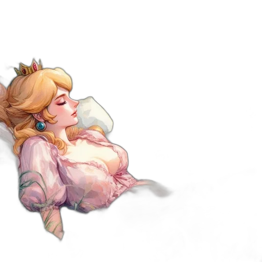 crown, dress, watercolor, concept art transparent PNG cut-out