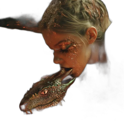 dragon, mask, creature, animal transparent PNG cut-out