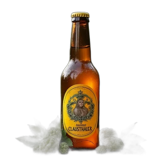bottle, crown, clausthaler, dry transparent PNG cut-out