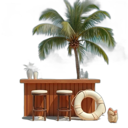 furniture, 3d render, concept art, photorealistic transparent PNG cut-out