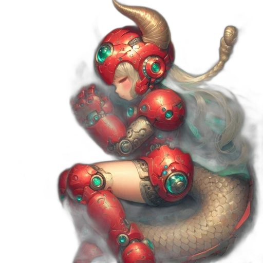 dragon, robot, creature, concept art transparent PNG cut-out
