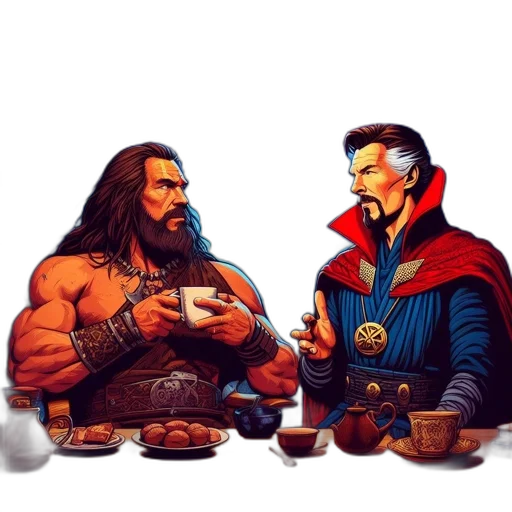 comic book art, concept art, fantasy art, pixel art transparent PNG cut-out