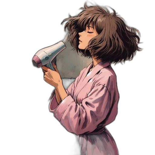 hair, bottle, face, umbrella transparent PNG cut-out