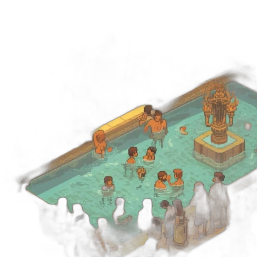 crown, concept art, 3d render, pixel art transparent PNG cut-out