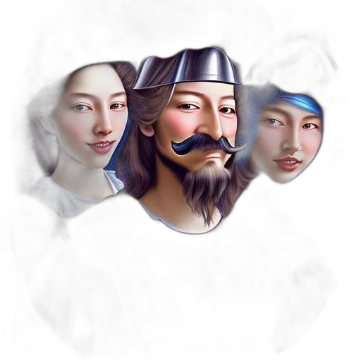 mask, face, crown, staff transparent PNG cut-out