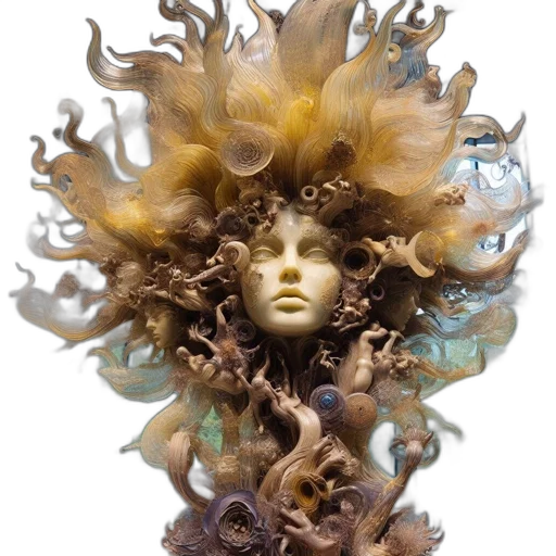 crown, hair, mask, jewelry transparent PNG cut-out