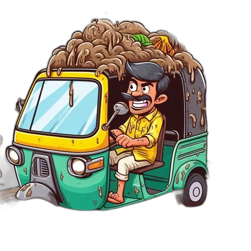 hair, car, cartoon, concept art transparent PNG cut-out