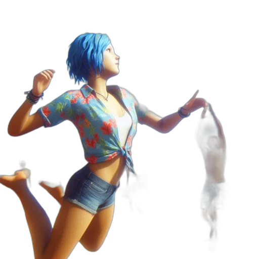 concept art, 3d render, fantasy art, vaporwave transparent PNG cut-out