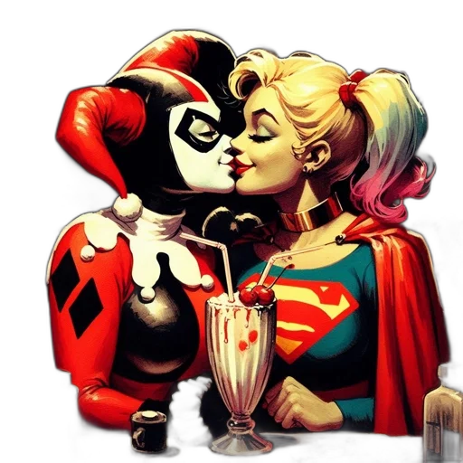 comic book art, concept art, cartoon, red transparent PNG cut-out