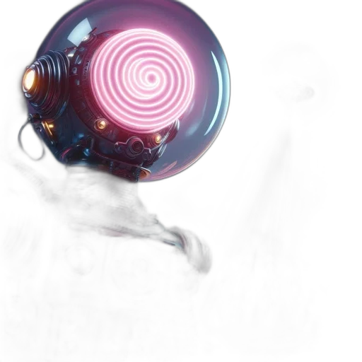 robot, mask, hair, weapon transparent PNG cut-out