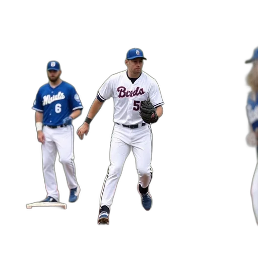 group, men, playing, baseball transparent PNG cut-out