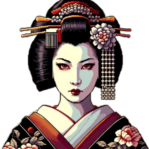 staff, face, jewelry, pixel art transparent PNG cut-out