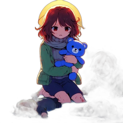 creature, jacket, pixel art, watercolor transparent PNG cut-out