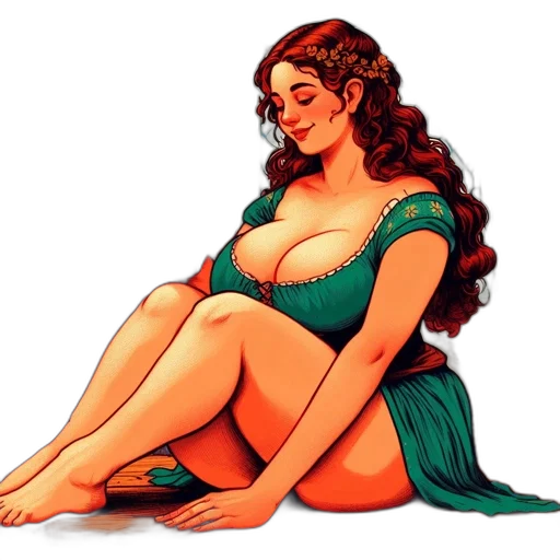 dress, pixel art, fantasy art, comic book art transparent PNG cut-out
