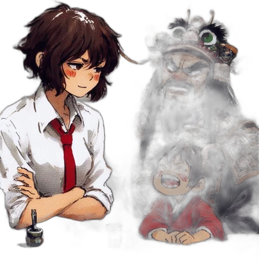 creature, staff, concept art, anime transparent PNG cut-out