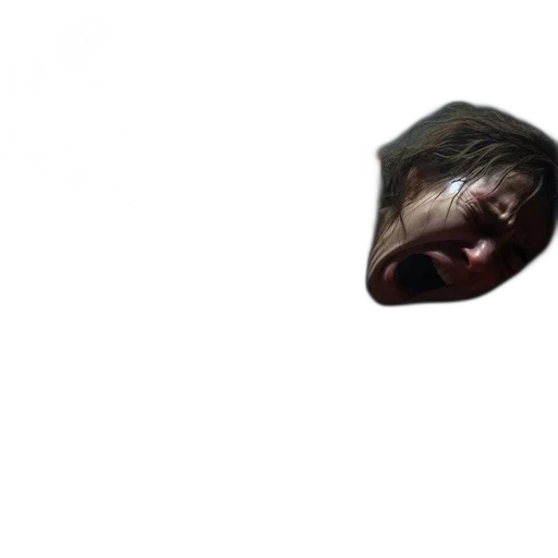 face, mask, creature, hair transparent PNG cut-out