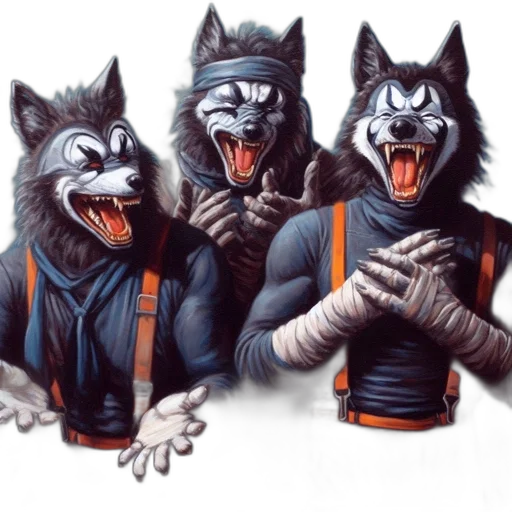mask, staff, jacket, animal transparent PNG cut-out