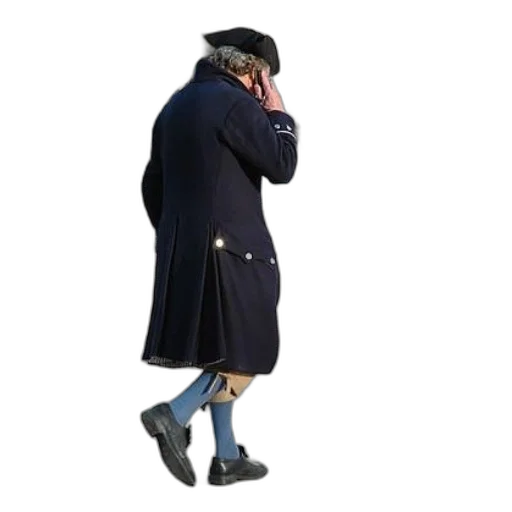 jacket, hat, staff, shoes transparent PNG cut-out