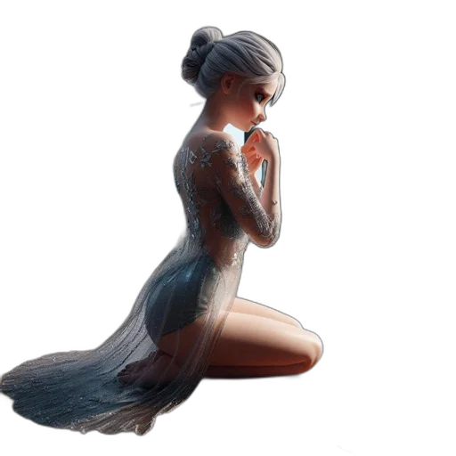 dress, jewelry, crown, creature transparent PNG cut-out