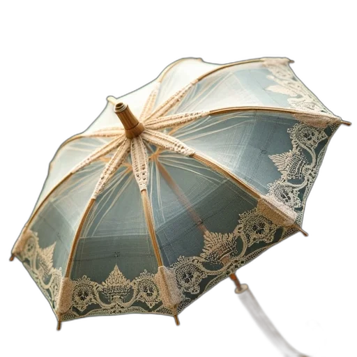 umbrella, hat, staff, jewelry transparent PNG cut-out