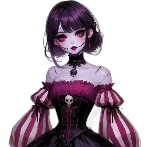 dress, mask, staff, face transparent PNG cut-out