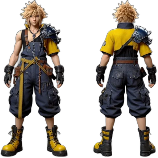 concept art, 3d render, golden, rendered transparent PNG cut-out